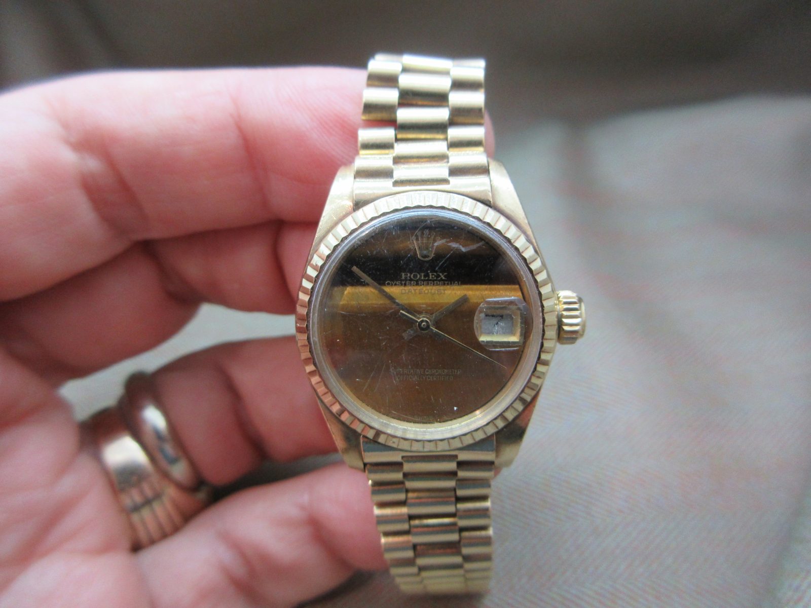 Rolex Vintage Lady President Ref. 6917 Original Tiger’s Eye Dial & Papers — 5M Serial - Image 10