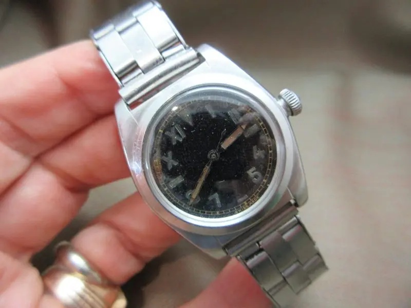 Rolex Vintage Bubbleback Radium Dial on Clement UK Expandable Bracelet, 1940s