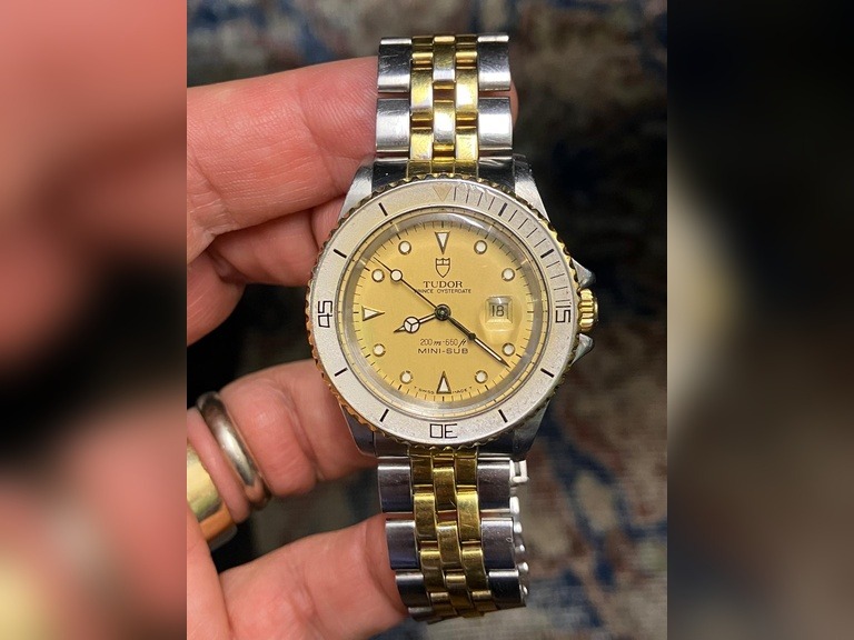 Tudor Vintage Mini Sub Steel & Gold Capped