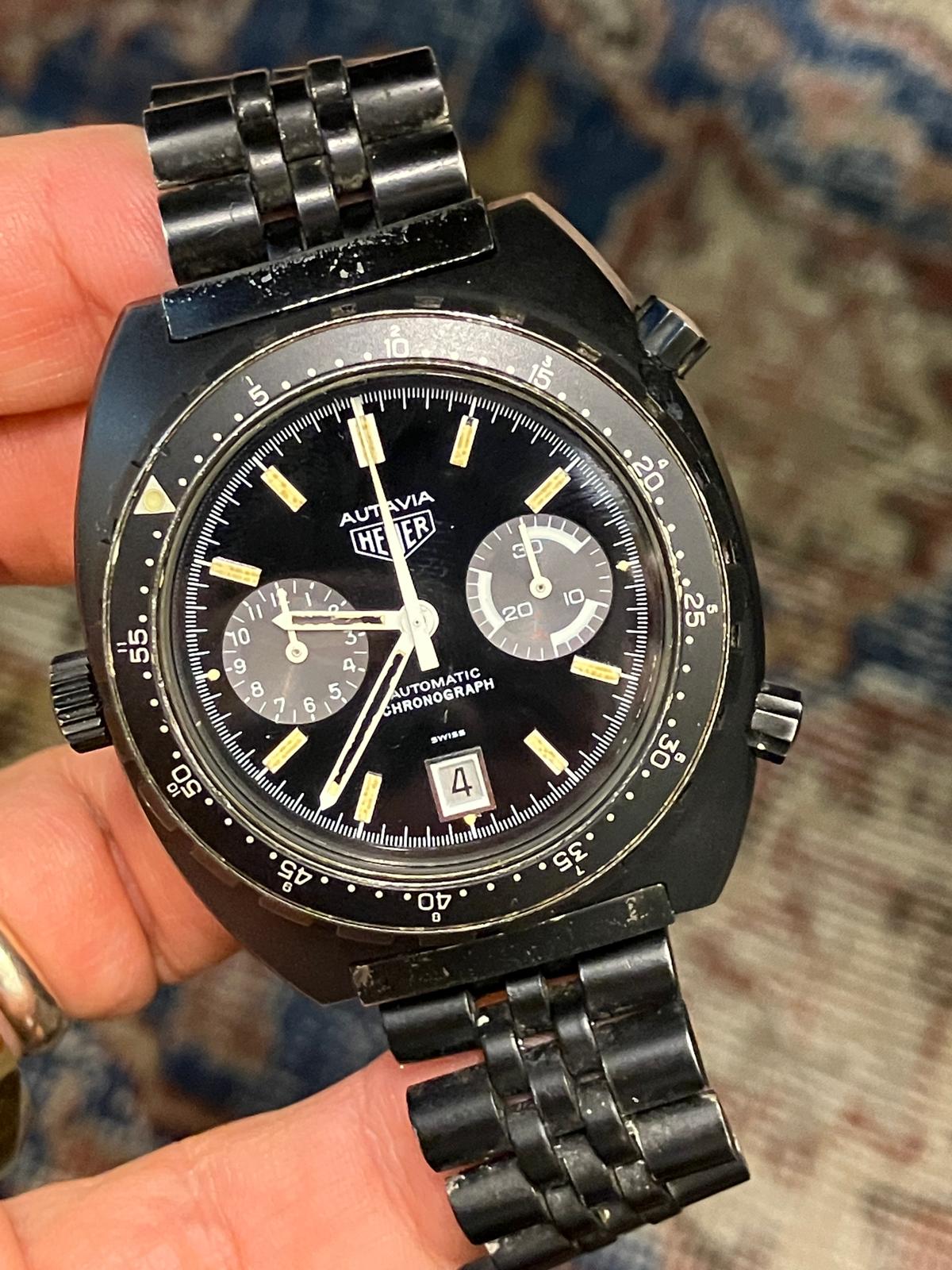 Heuer vintage Autavia Israel Defence Force Issue special unit - Image 2