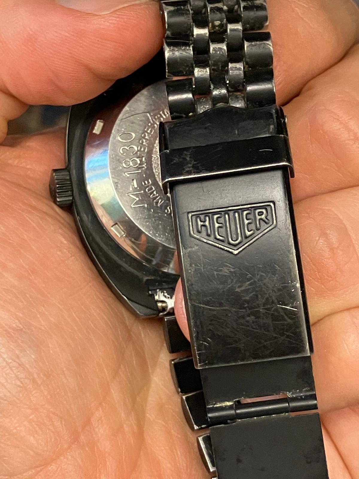 Heuer vintage Autavia Israel Defence Force Issue special unit - Image 7