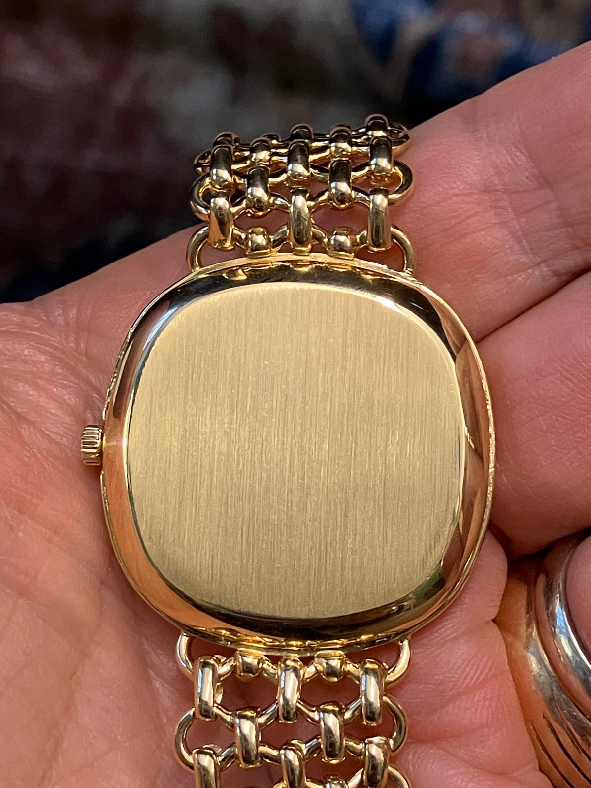 Patek Philippe vintage Golden Ellipse Automatic with Original Knights Chain Finish Bracelet - Image 9