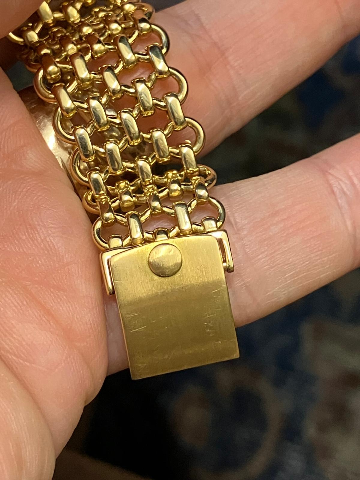 Patek Philippe vintage Golden Ellipse Automatic with Original Knights Chain Finish Bracelet - Image 6
