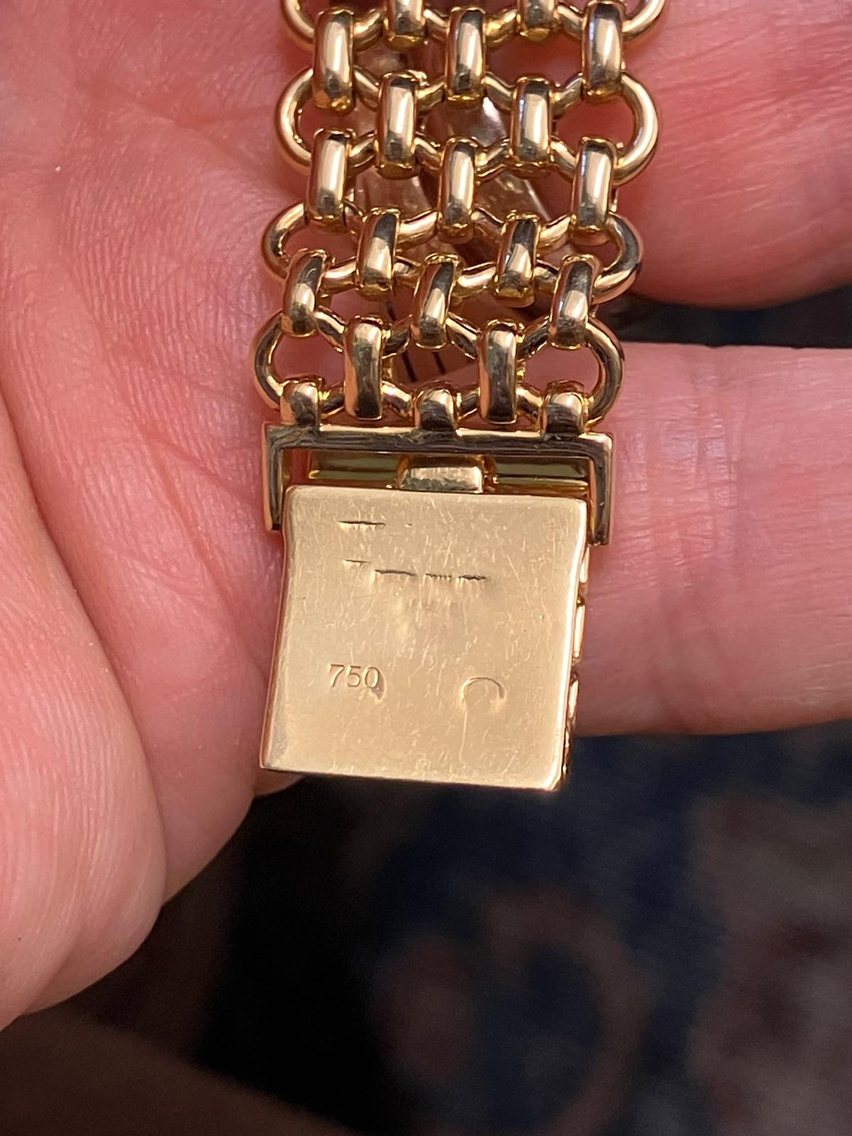 Patek Philippe vintage Golden Ellipse Automatic with Original Knights Chain Finish Bracelet - Image 7