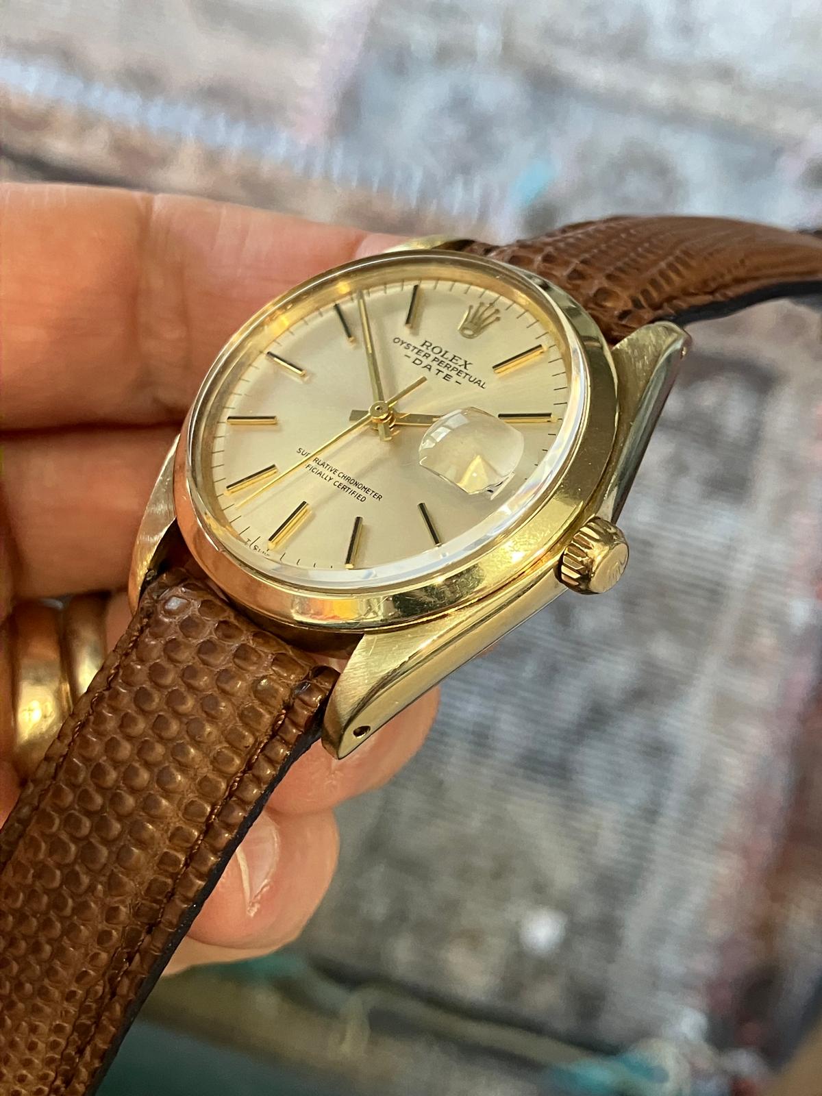 Rolex vintage Date 1500 14k gold - Image 3