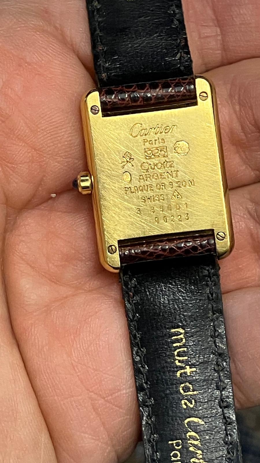 Cartier Vintage Tank Must Gold Plated Art Deco Dial - Image 8