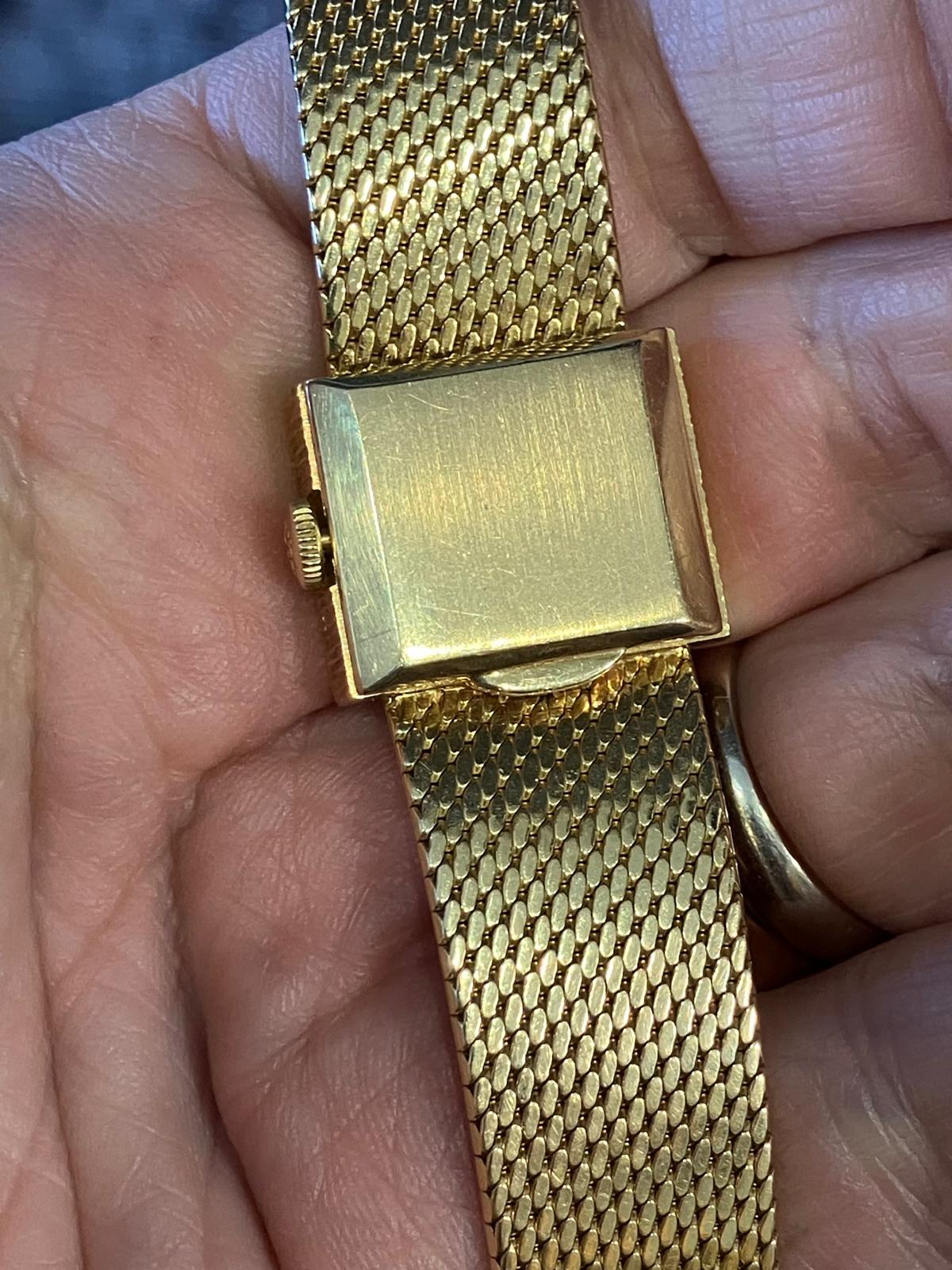 Patek Philippe Vintage 18k Ladies Gondolo Bracelet watch Gubelin - Image 8