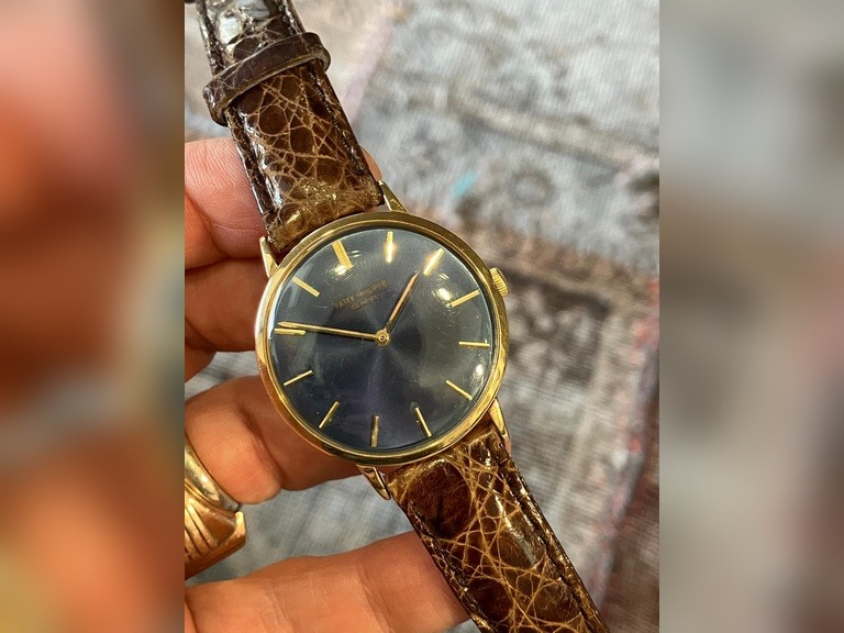 Patek Philippe Vintage Calatrava 3468 18k Blue Dial