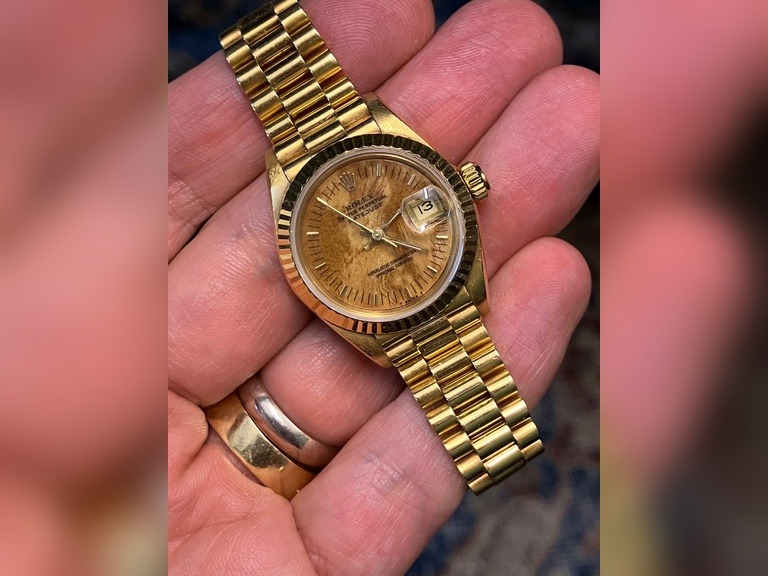 Rolex Vintage Ladies President 69178 Wood Dial