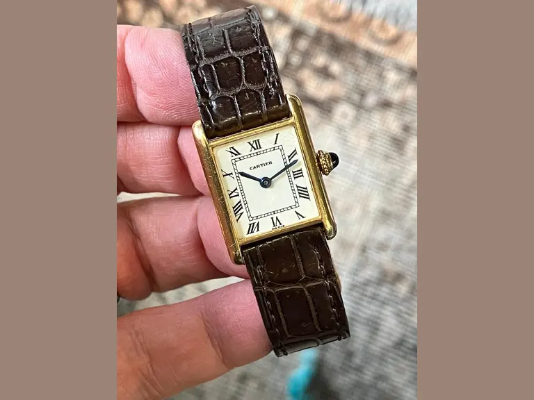 Cartier Vintage Junior Tank 18k 60's with original deployant