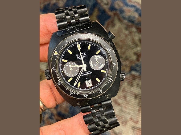 Heuer vintage Autavia Israel Defence Force Issue special unit