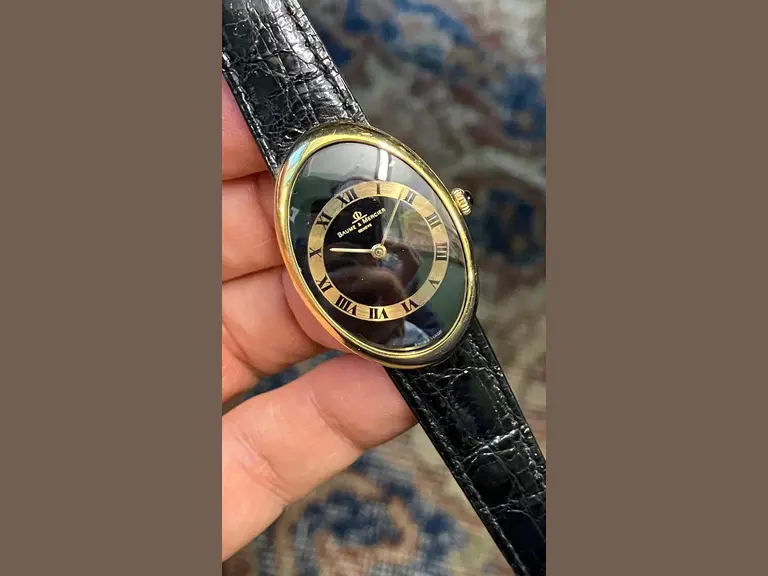 Baume Mercier Vintage Large Baignoire 18k 37055