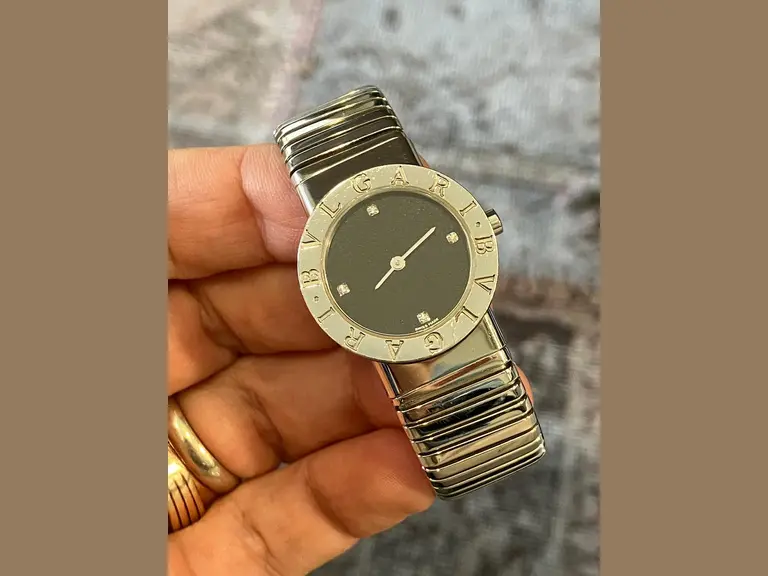 Bulgari Tubogas Steel Diamond Dial BB 26 2TS