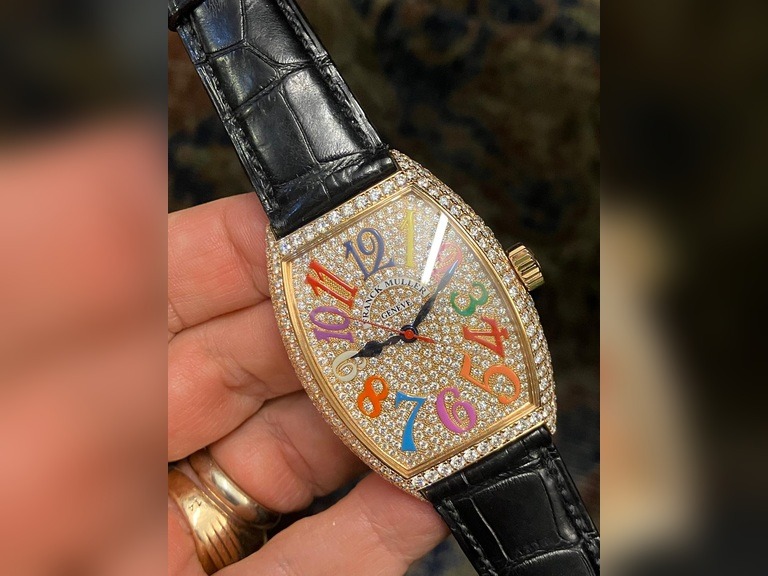 Franck Muller Color Dreams 7851 Full Pave 18k Full Set