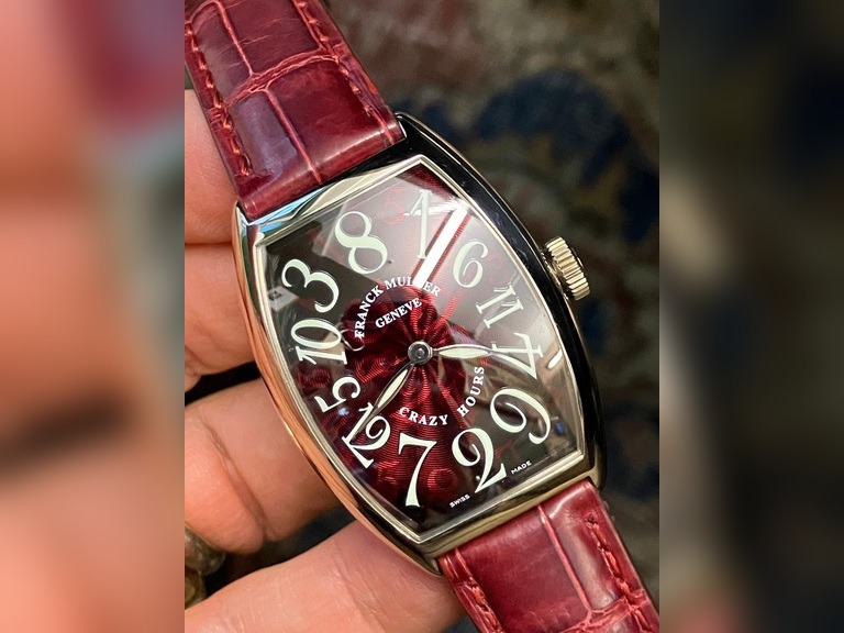 Franck Muller Vintage Crazy Hours 5850  18k White Gold Full Set