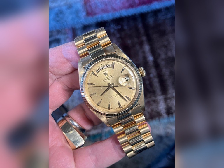 Rolex Vintage Day-Date 1803 1960s 18k Gold “Made in Japan” President Bracelet