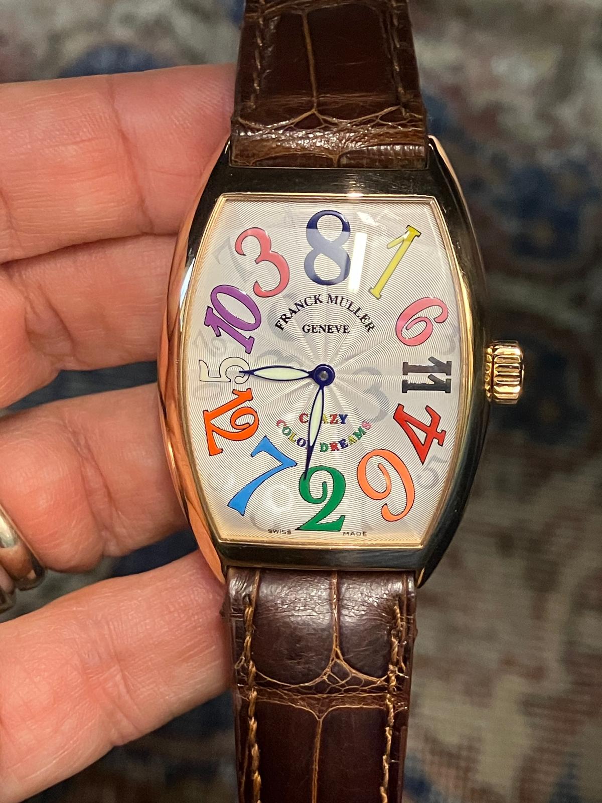 Franck Muller Crazy Hours Color Dream 18k Rose Gold 7851 Box & Paper - Image 3