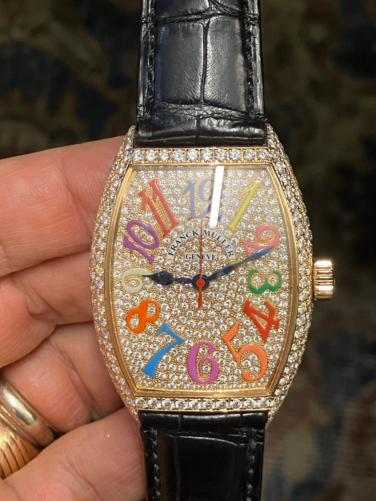 Franck Muller Color Dreams 7851 Full Pave 18k Full Set - Image 3