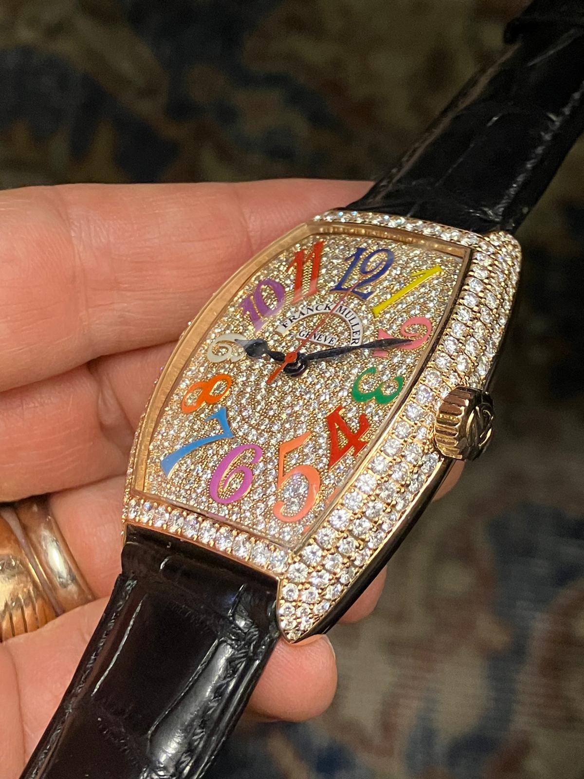 Franck Muller Color Dreams 7851 Full Pave 18k Full Set - Image 6