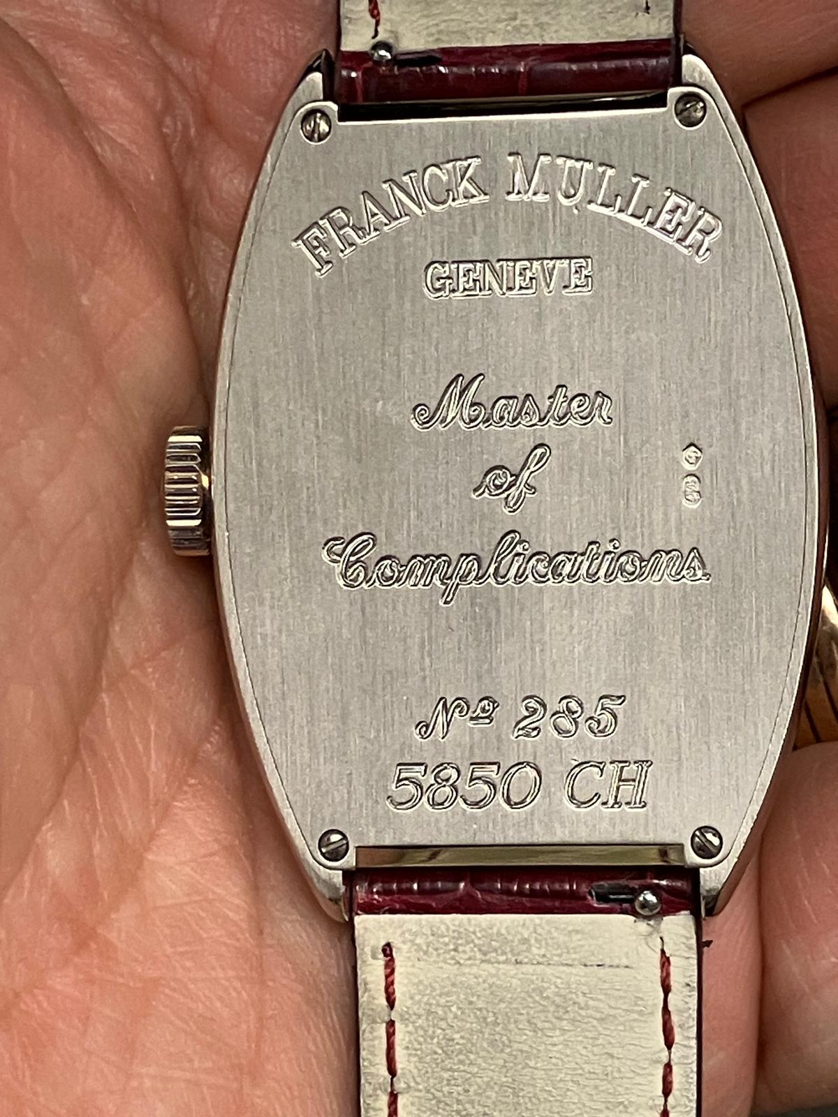 Franck Muller Vintage Crazy Hours 5850 18k White Gold Full Set - Image 9